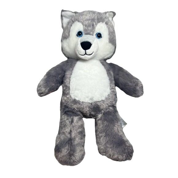 Build A Bear Light Gray Wolf Great Wolf Lodge 16 Inches BAB Toy Plush - Picture 1 of 9